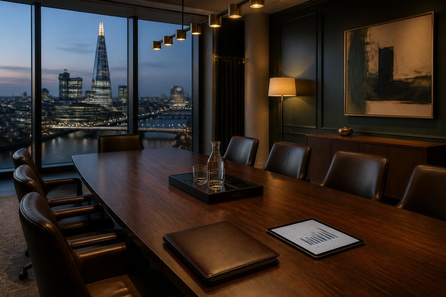 Boardroom at our London head office